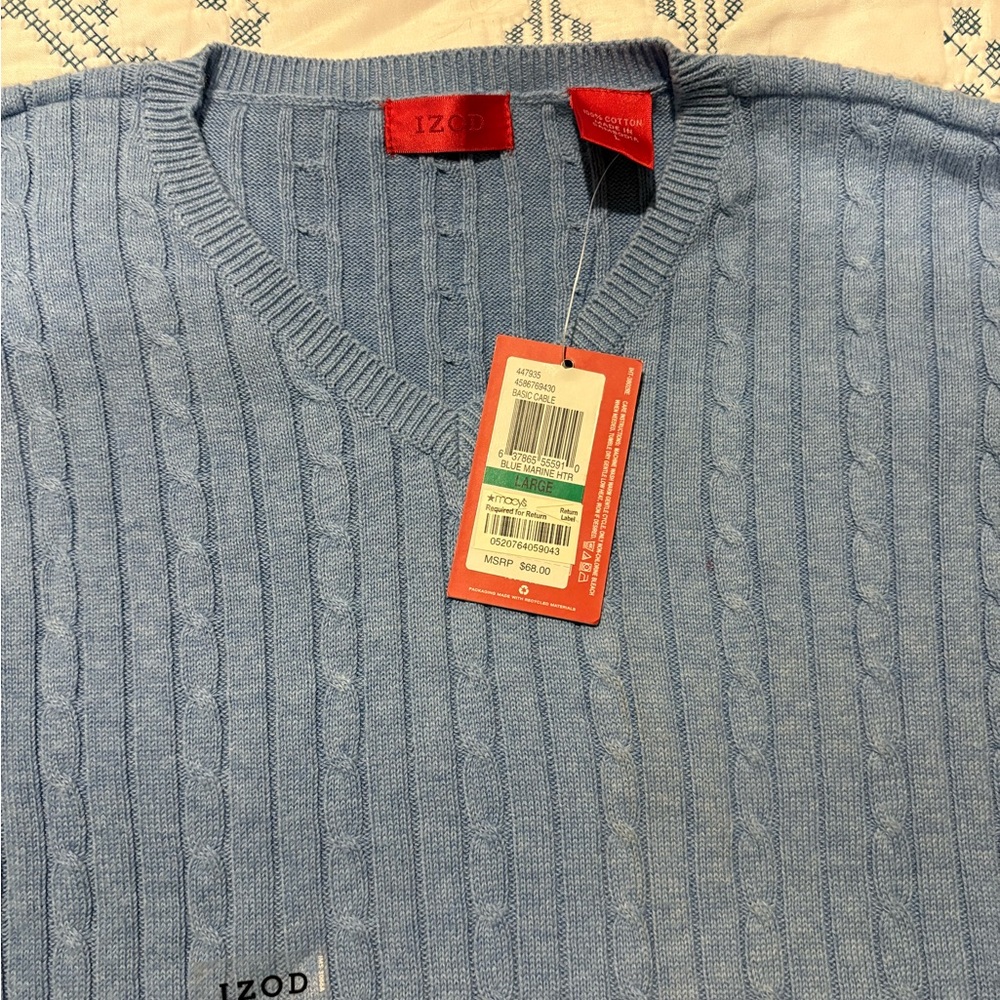 Izod men sweater size Large new